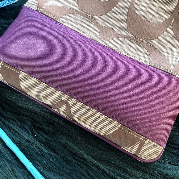 Clean Purple Coach Purse - Authentic - Picture 2 of 7